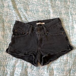 Levi's Black Jean Shorts low rise